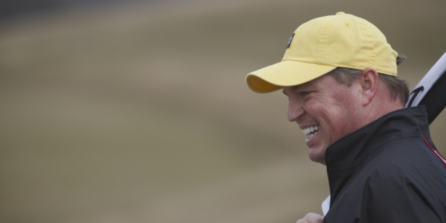 Jim Richerson Enjoys His Round at Whistling Straits